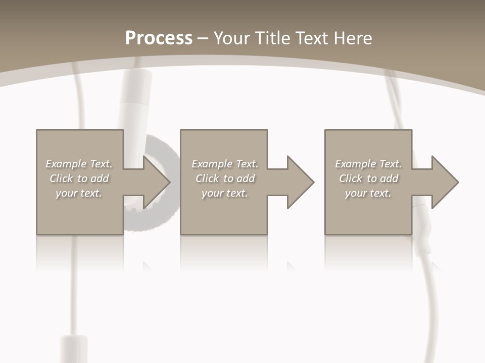 Isolated Player Hear PowerPoint Template