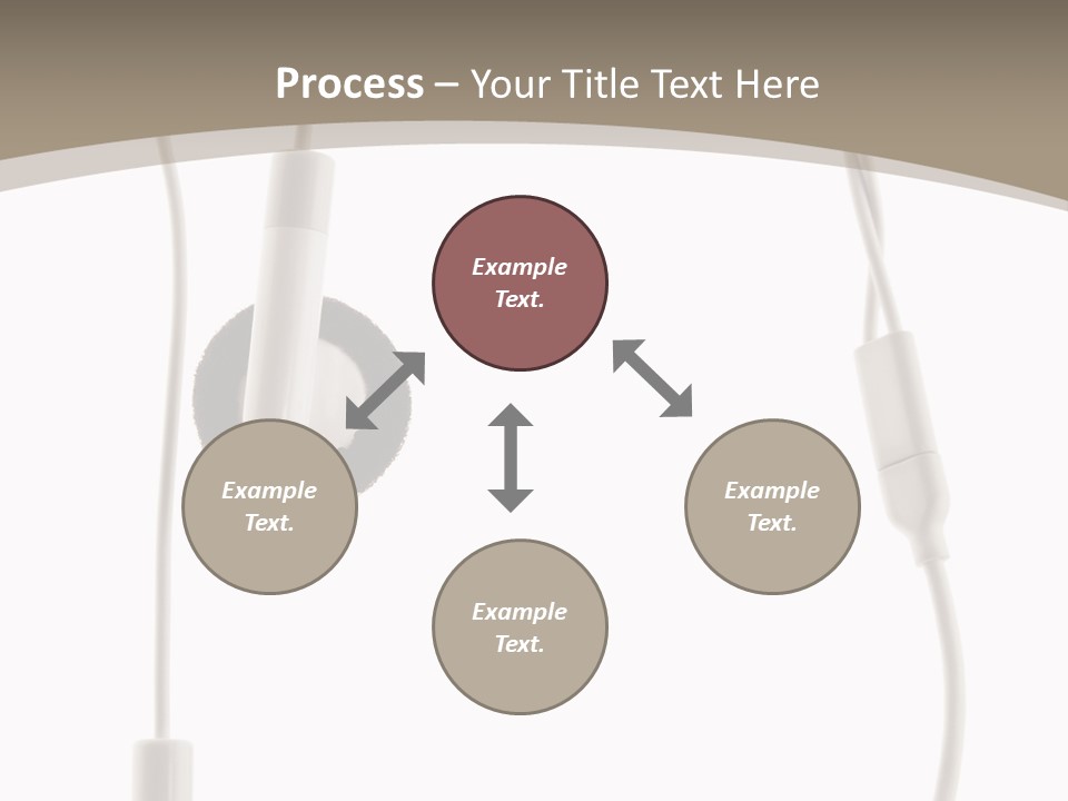 Isolated Player Hear PowerPoint Template