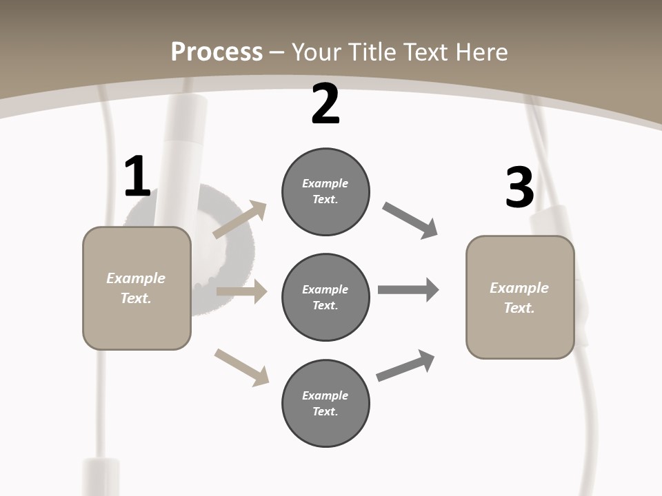Isolated Player Hear PowerPoint Template
