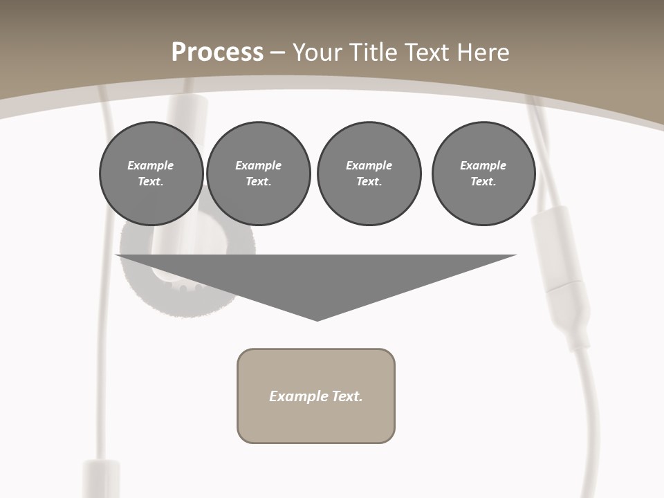 Isolated Player Hear PowerPoint Template