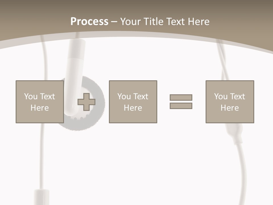 Isolated Player Hear PowerPoint Template
