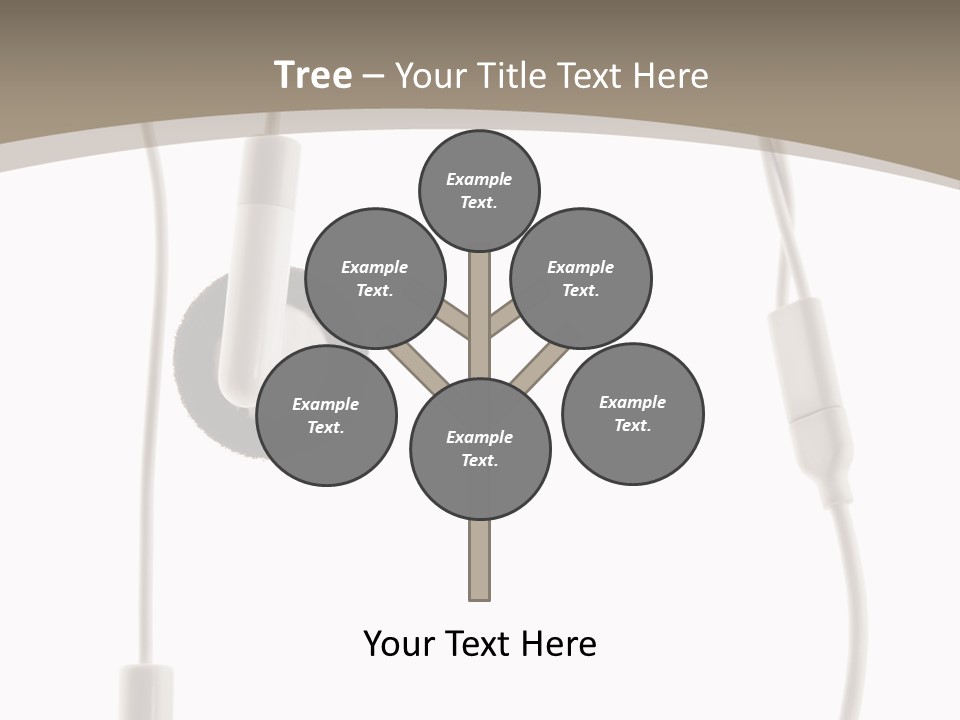 Isolated Player Hear PowerPoint Template