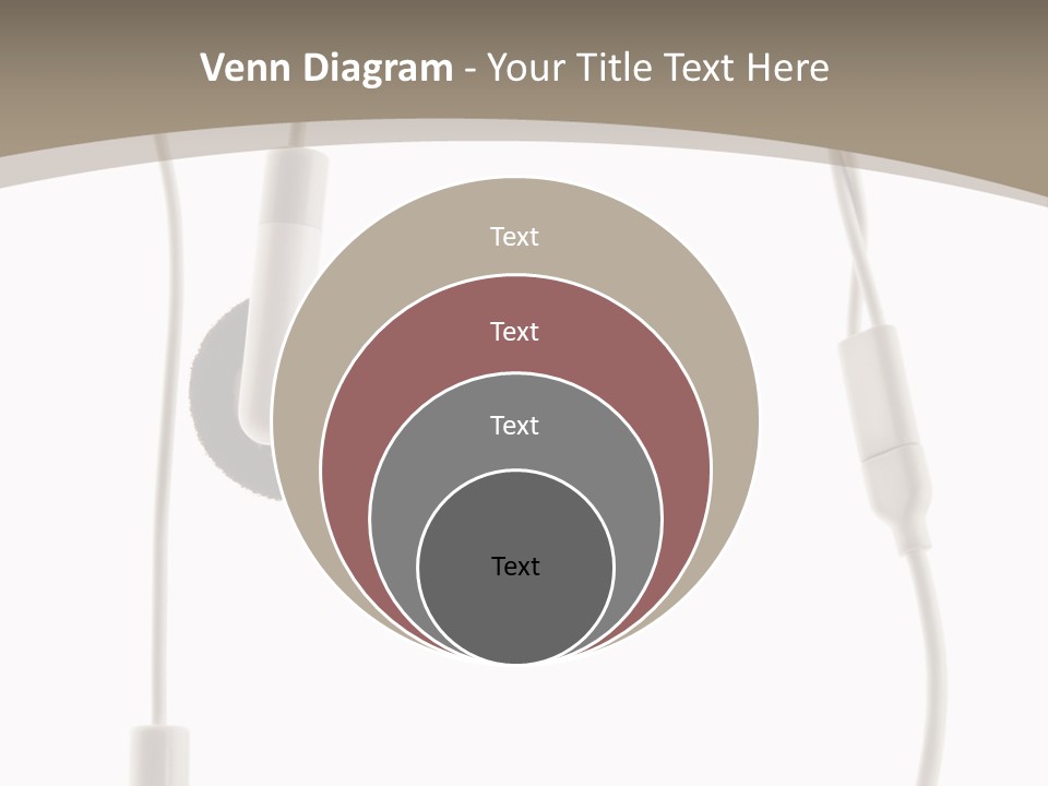 Isolated Player Hear PowerPoint Template