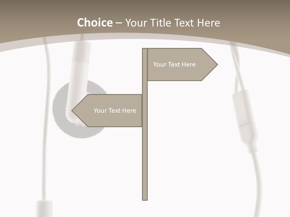 Isolated Player Hear PowerPoint Template