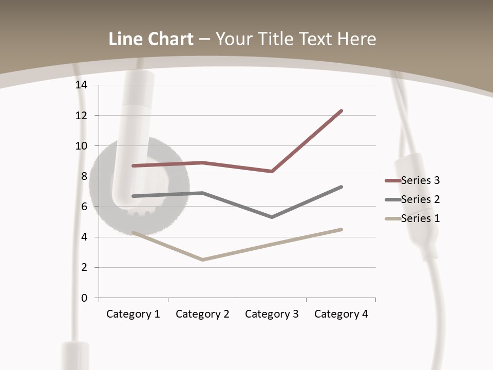 Isolated Player Hear PowerPoint Template