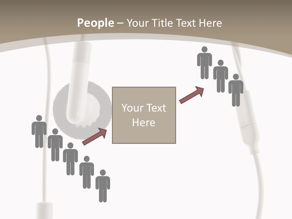 Isolated Player Hear PowerPoint Template