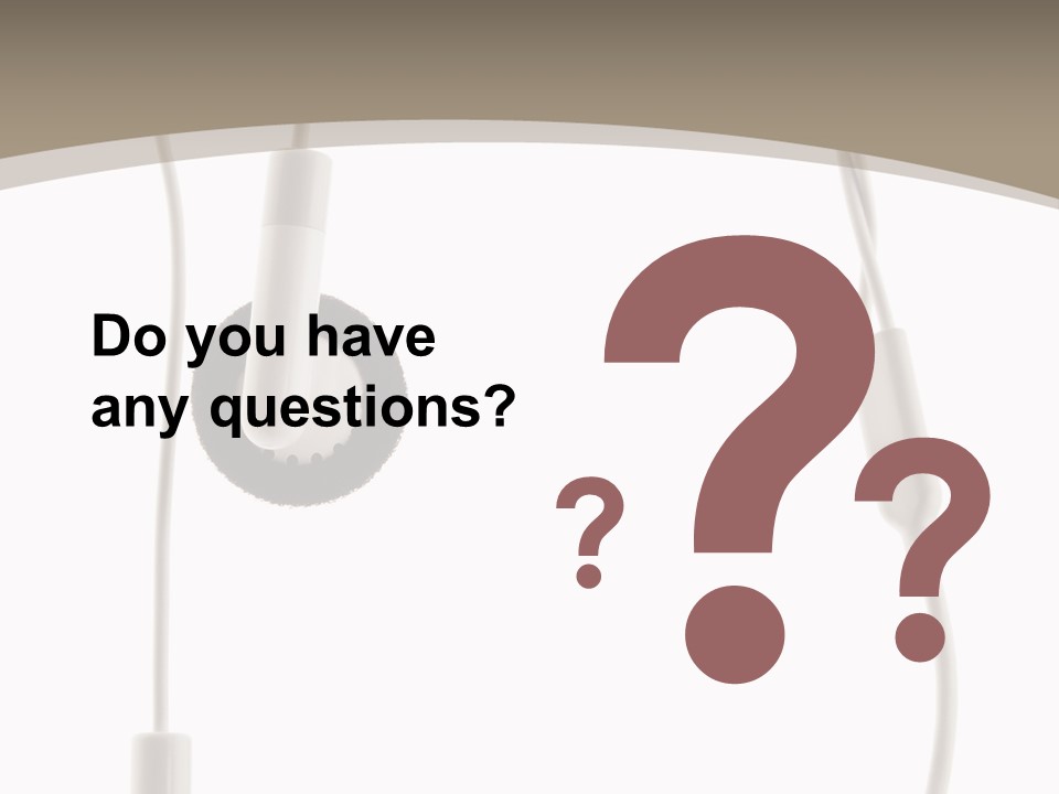 Isolated Player Hear PowerPoint Template