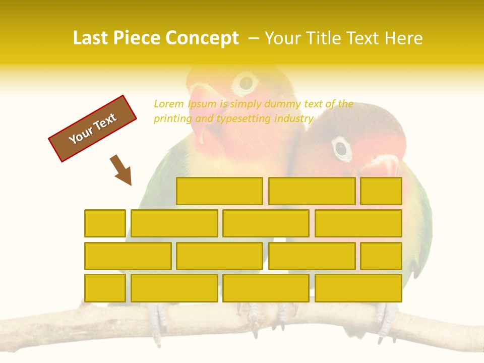 Pair Red Bird PowerPoint Template