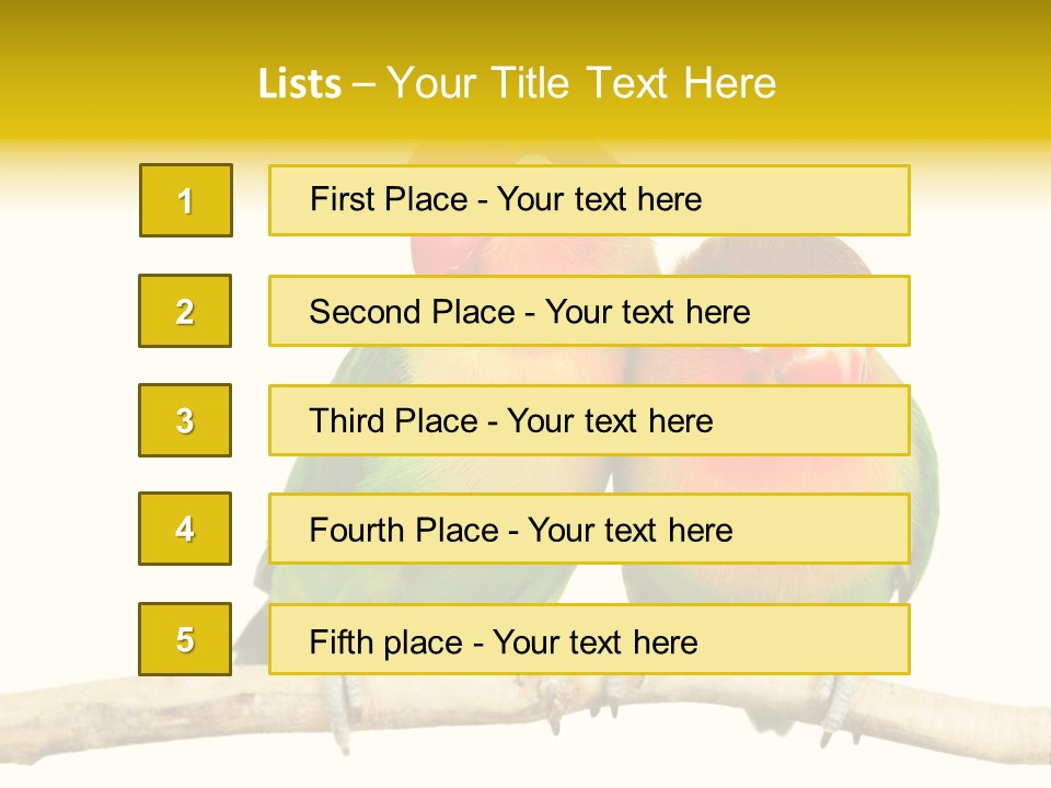 Pair Red Bird PowerPoint Template