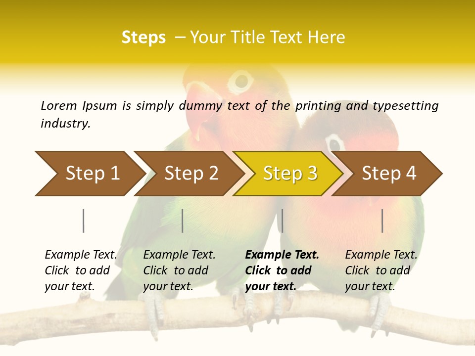 Pair Red Bird PowerPoint Template