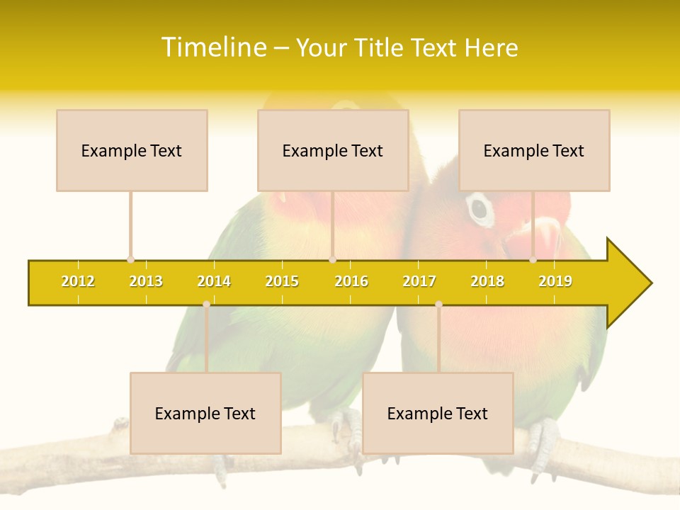 Pair Red Bird PowerPoint Template