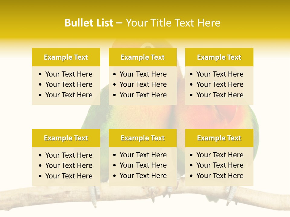 Pair Red Bird PowerPoint Template