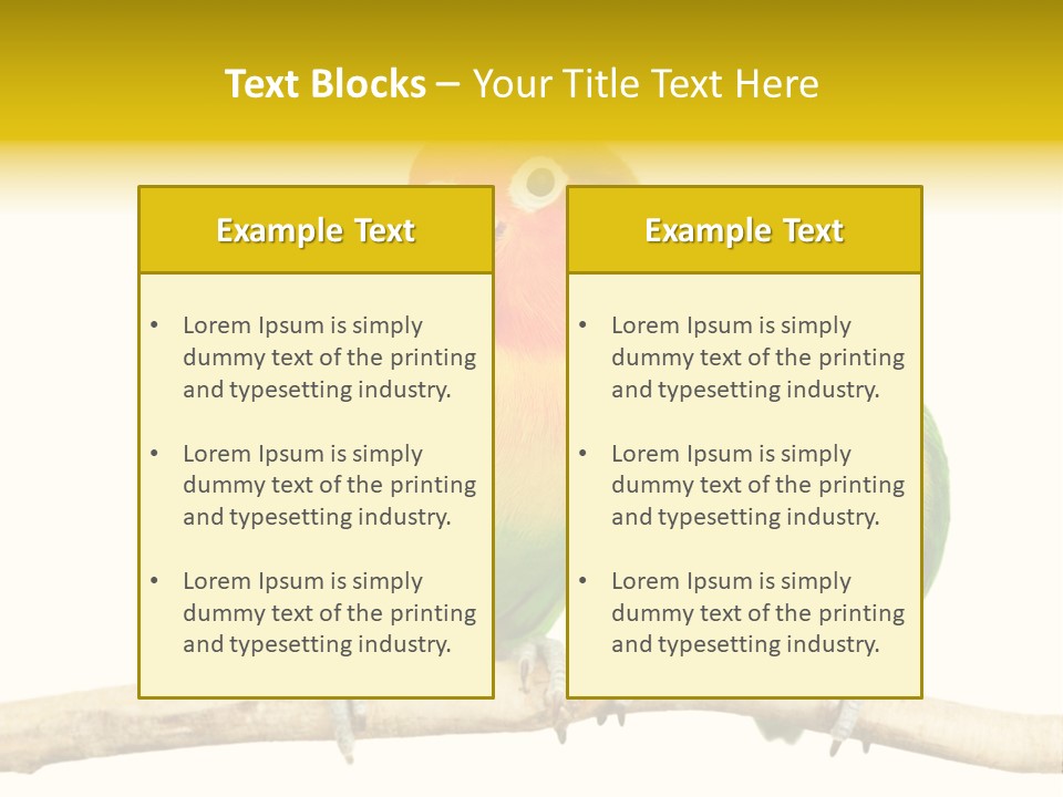Pair Red Bird PowerPoint Template
