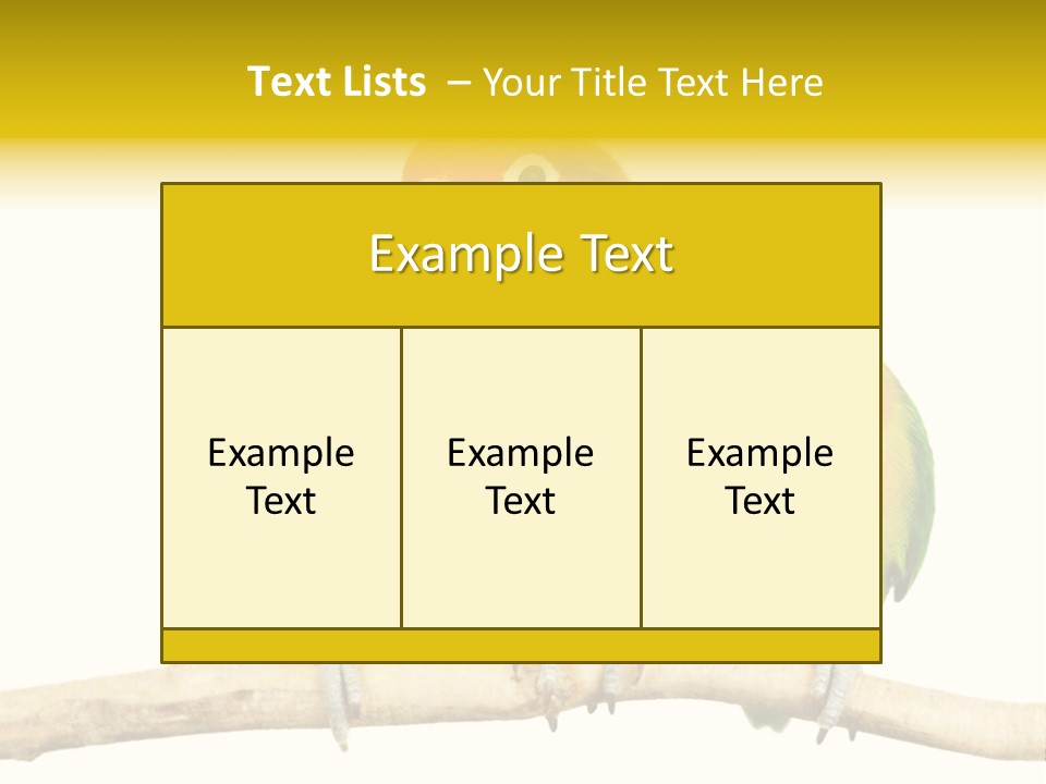 Pair Red Bird PowerPoint Template