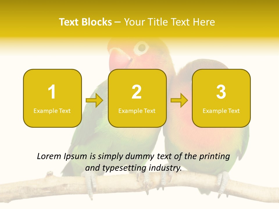 Pair Red Bird PowerPoint Template