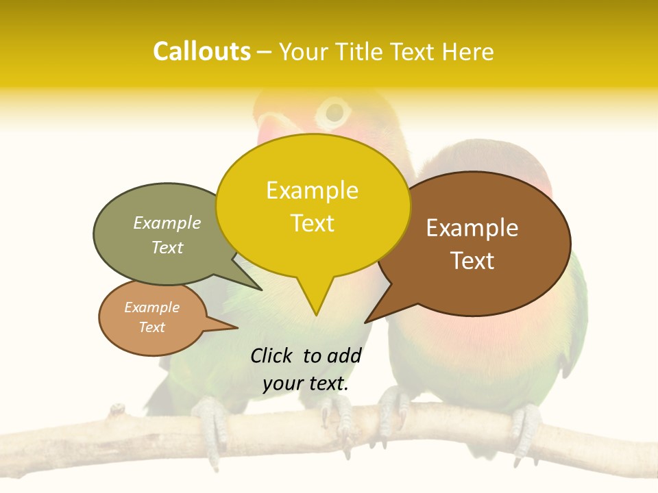 Pair Red Bird PowerPoint Template