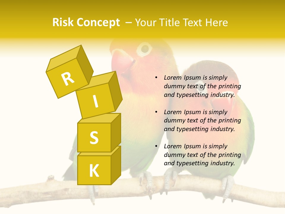 Pair Red Bird PowerPoint Template