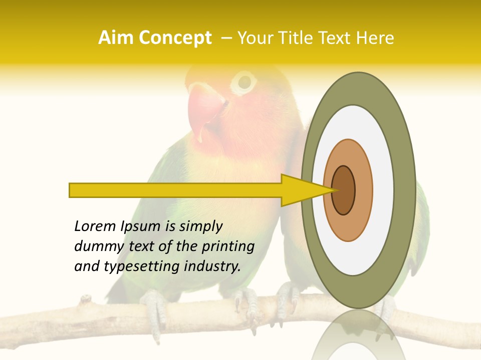 Pair Red Bird PowerPoint Template