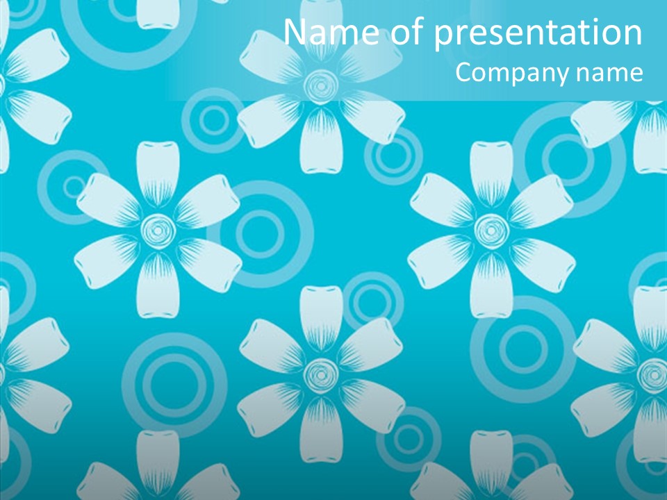 Flower Ornament Vintage PowerPoint Template