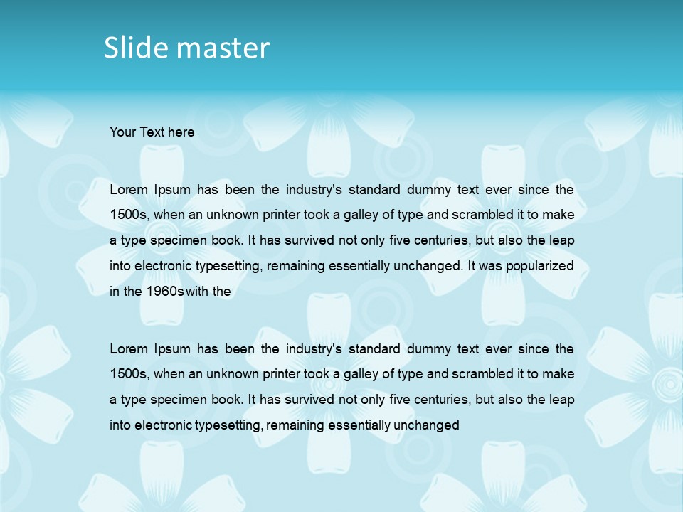 Flower Ornament Vintage PowerPoint Template