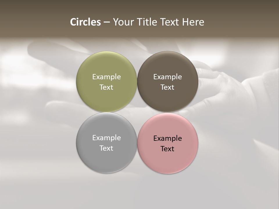 A Person Holding A Baby In Their Hands PowerPoint Template