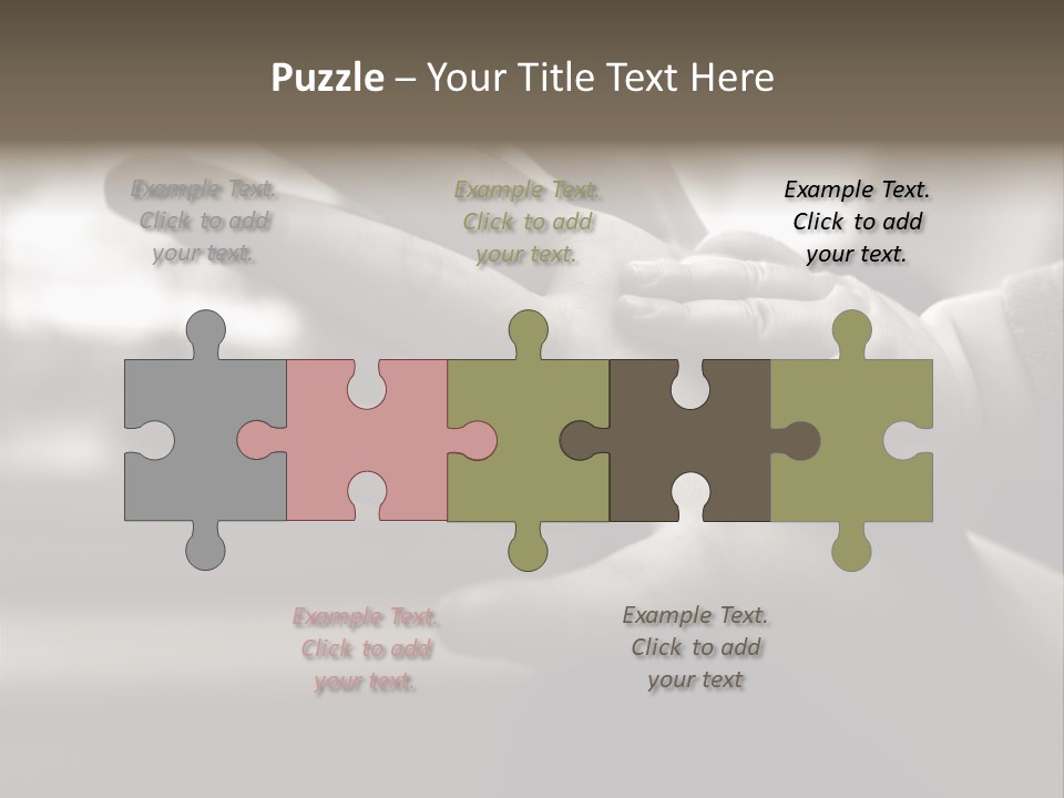 A Person Holding A Baby In Their Hands PowerPoint Template