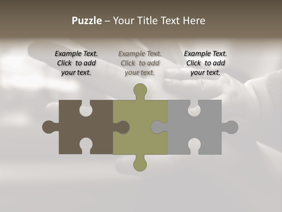 A Person Holding A Baby In Their Hands PowerPoint Template