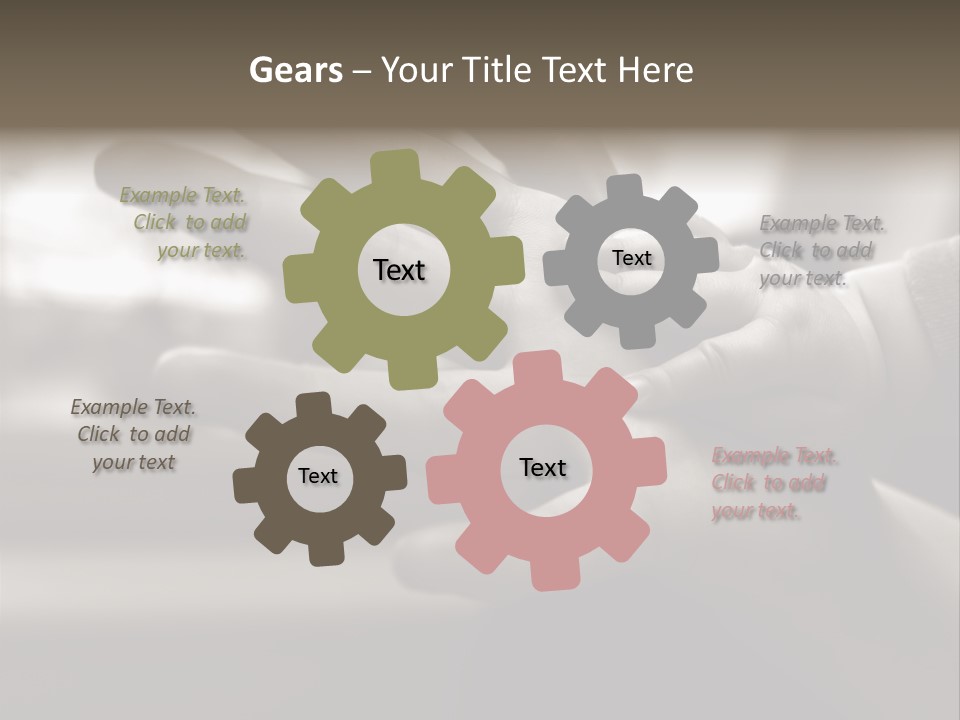 A Person Holding A Baby In Their Hands PowerPoint Template