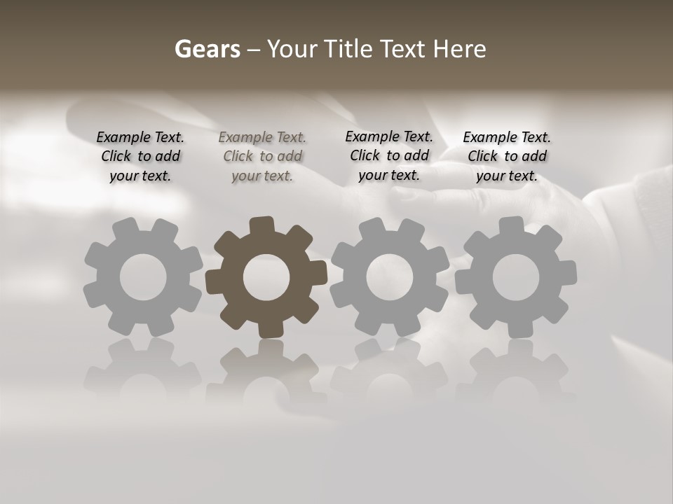 A Person Holding A Baby In Their Hands PowerPoint Template