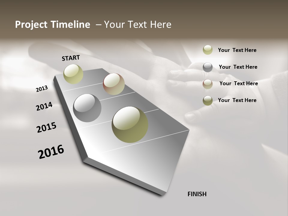 A Person Holding A Baby In Their Hands PowerPoint Template