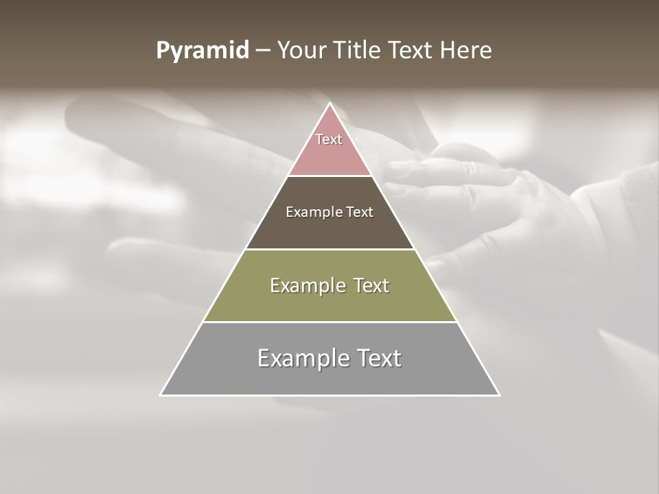 A Person Holding A Baby In Their Hands PowerPoint Template