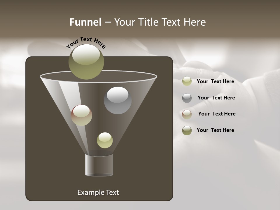 A Person Holding A Baby In Their Hands PowerPoint Template