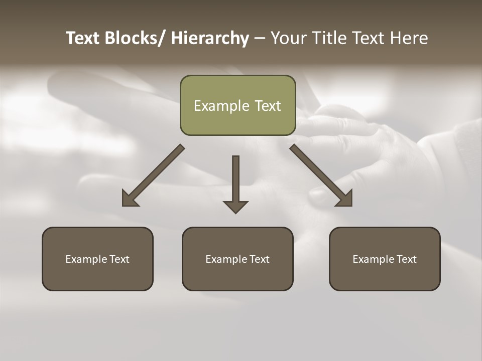 A Person Holding A Baby In Their Hands PowerPoint Template