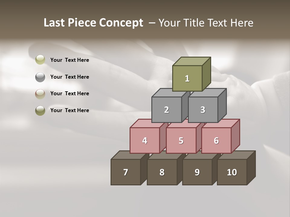 A Person Holding A Baby In Their Hands PowerPoint Template