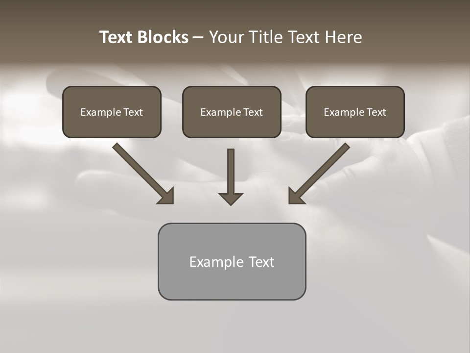A Person Holding A Baby In Their Hands PowerPoint Template