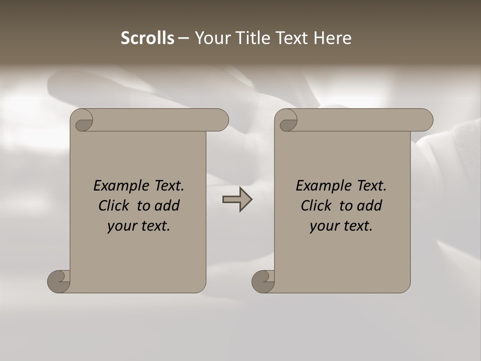 A Person Holding A Baby In Their Hands PowerPoint Template
