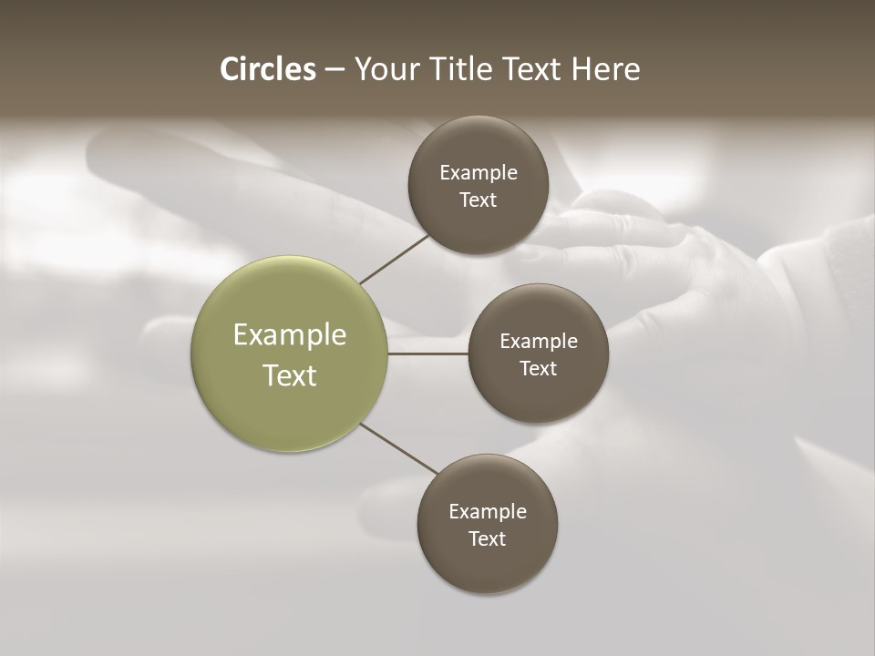 A Person Holding A Baby In Their Hands PowerPoint Template