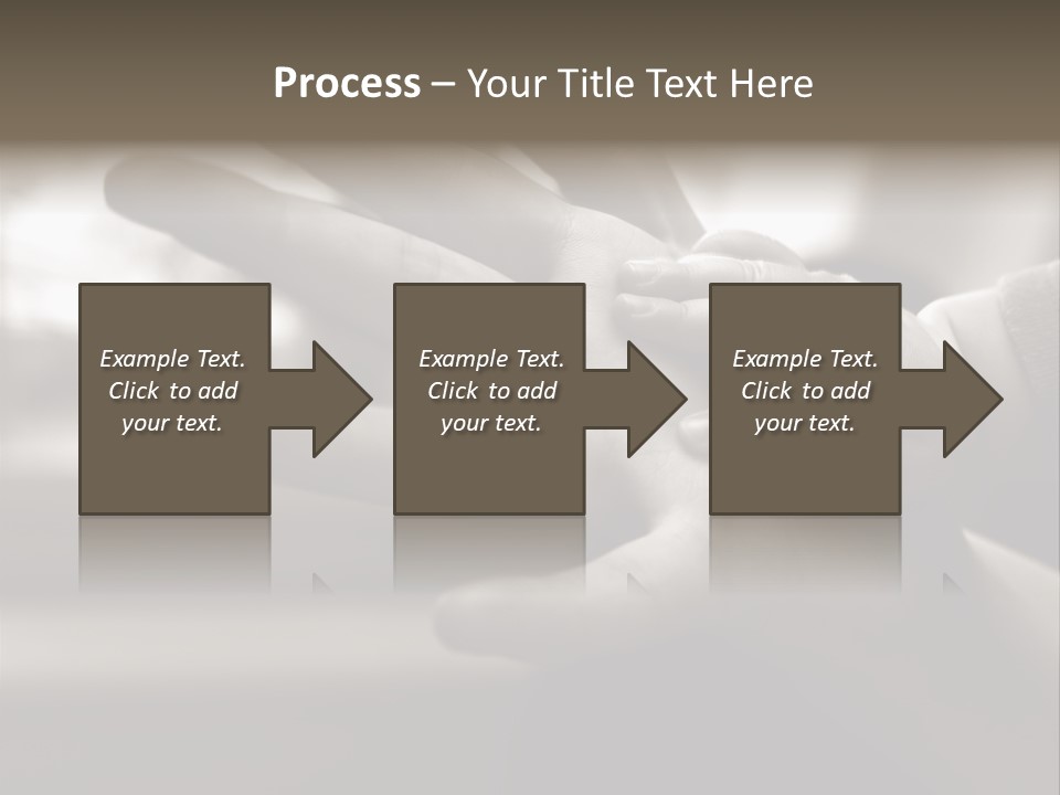 A Person Holding A Baby In Their Hands PowerPoint Template