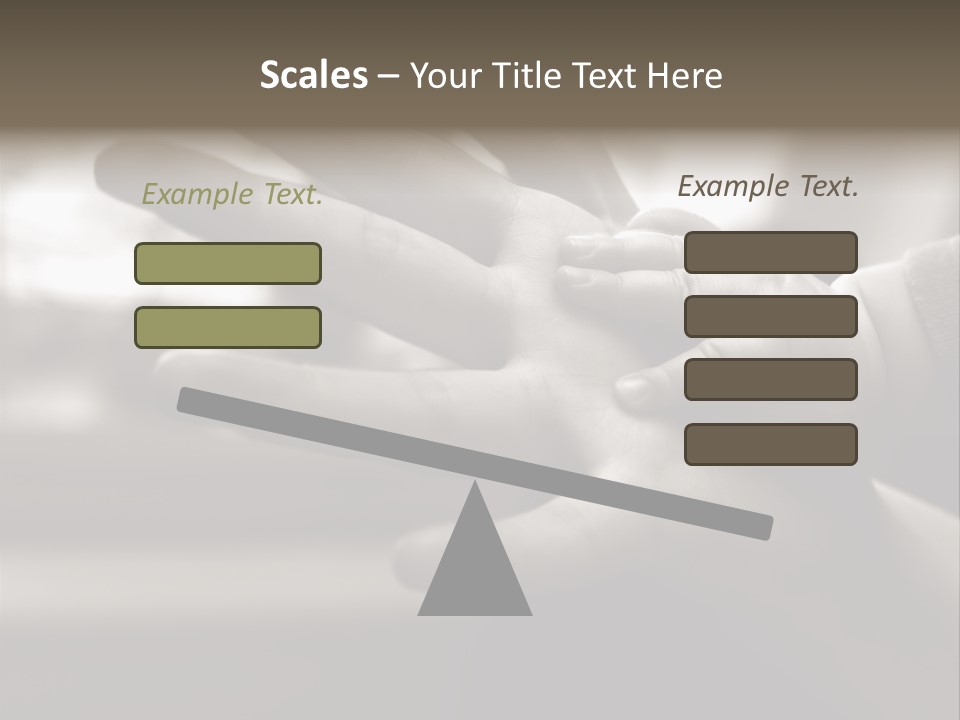 A Person Holding A Baby In Their Hands PowerPoint Template