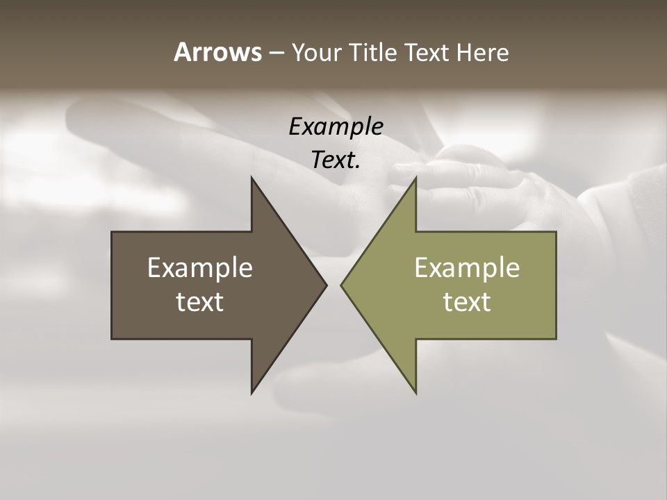 A Person Holding A Baby In Their Hands PowerPoint Template