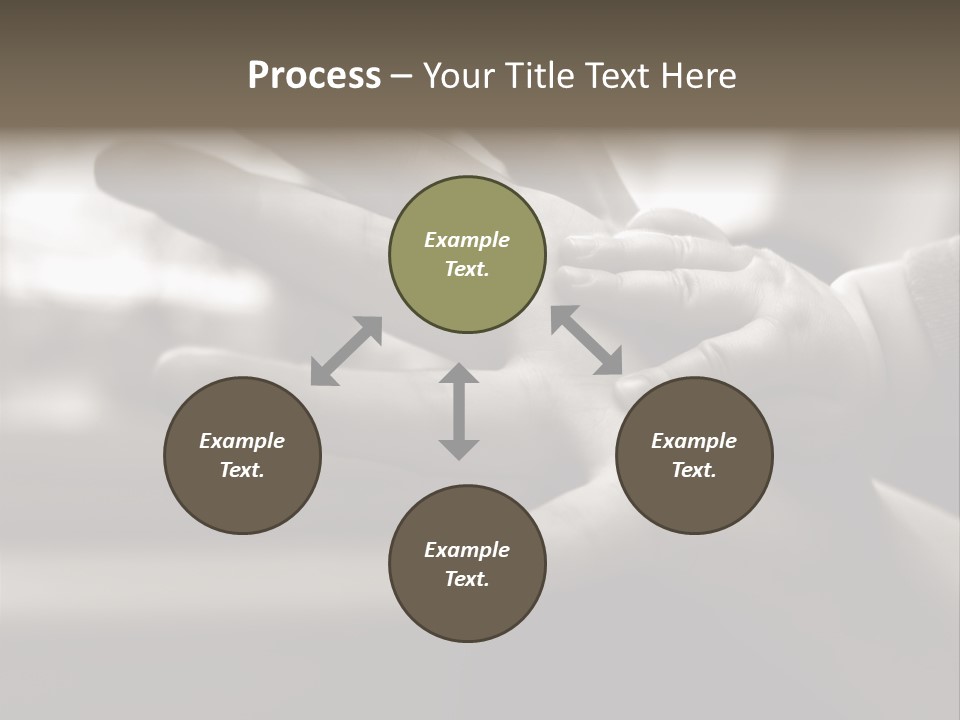 A Person Holding A Baby In Their Hands PowerPoint Template