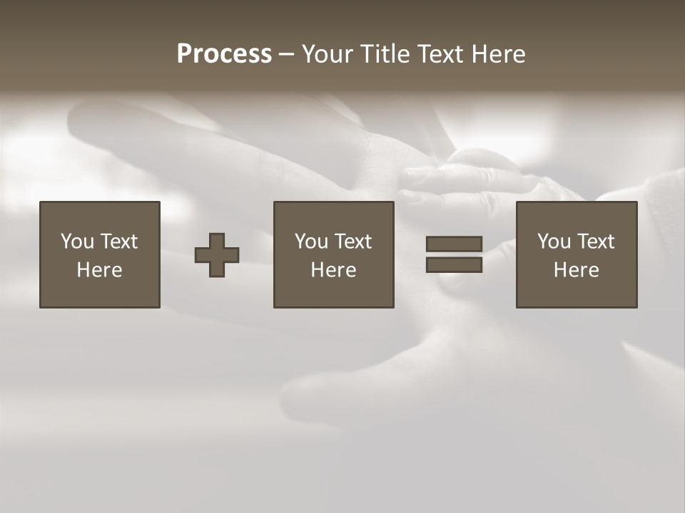 A Person Holding A Baby In Their Hands PowerPoint Template