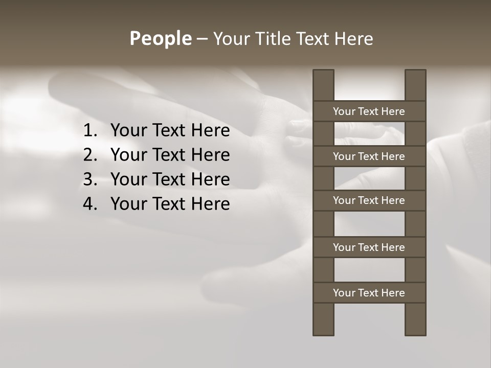 A Person Holding A Baby In Their Hands PowerPoint Template