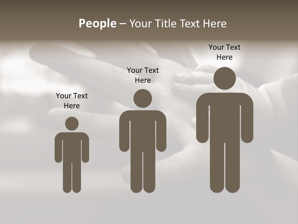 A Person Holding A Baby In Their Hands PowerPoint Template