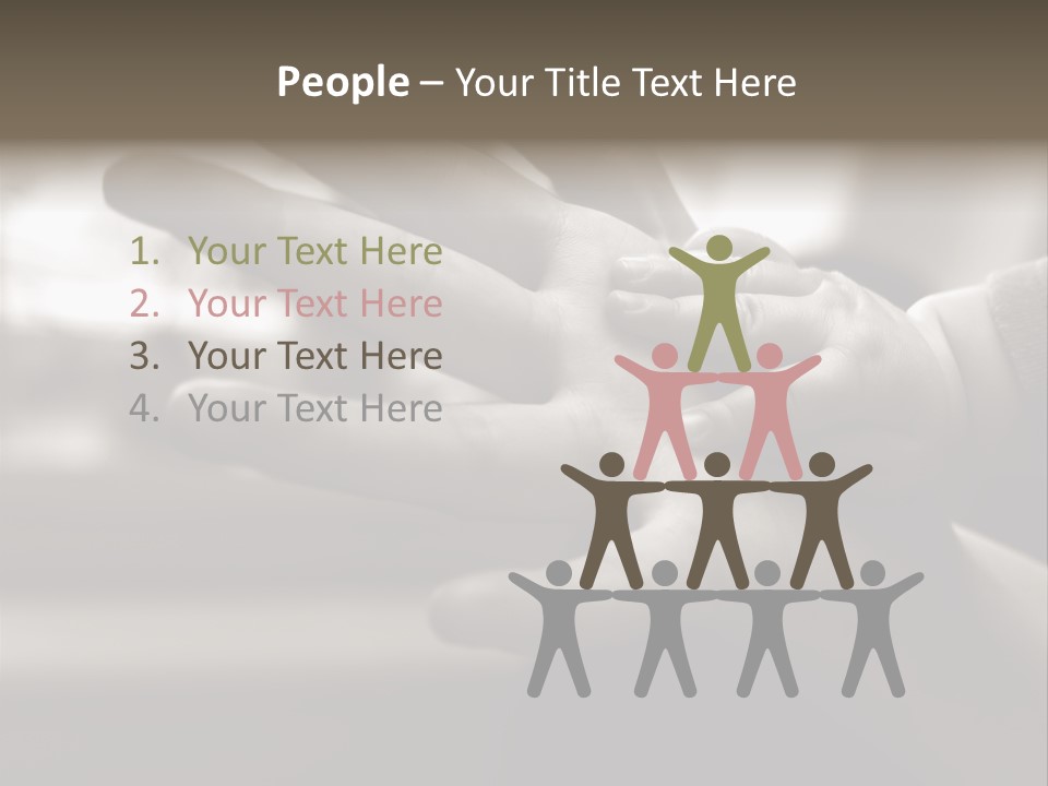 A Person Holding A Baby In Their Hands PowerPoint Template