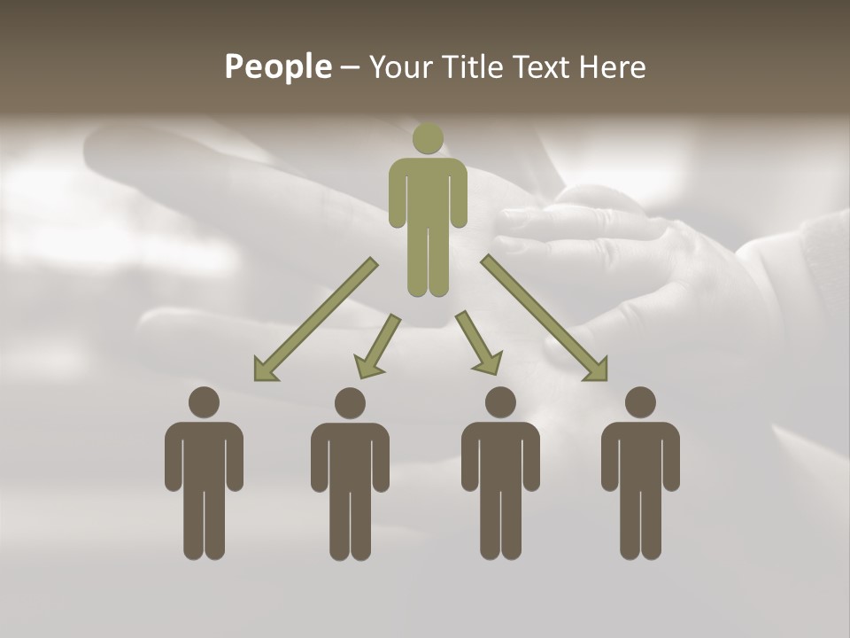 A Person Holding A Baby In Their Hands PowerPoint Template