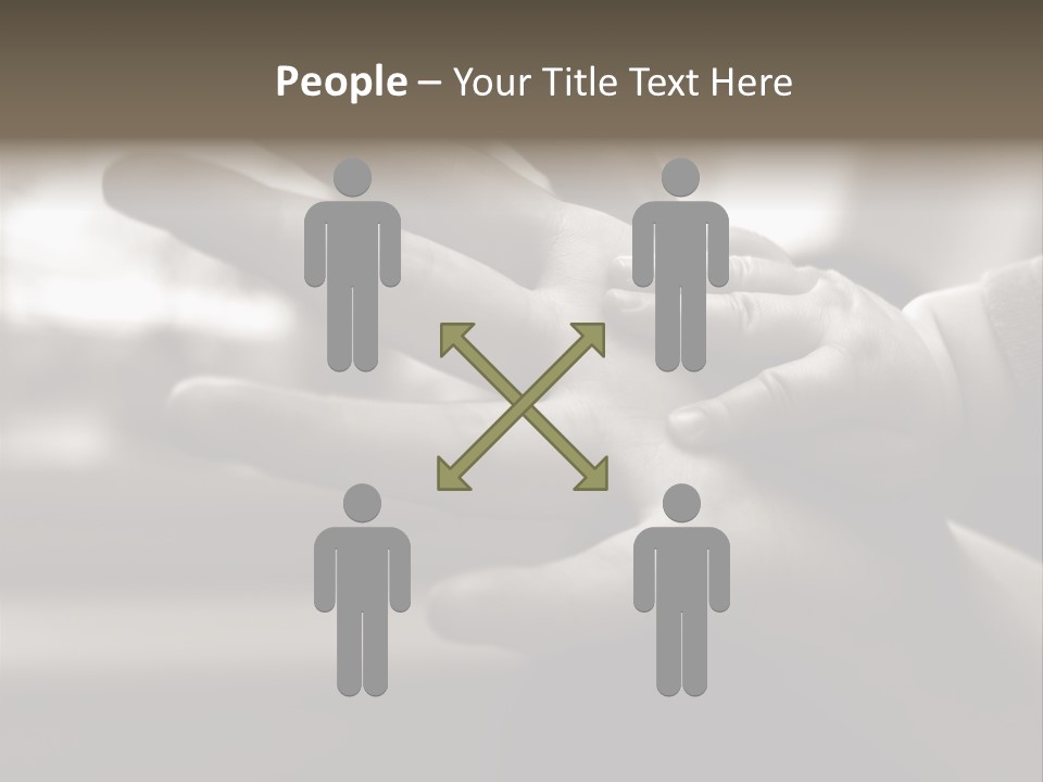 A Person Holding A Baby In Their Hands PowerPoint Template