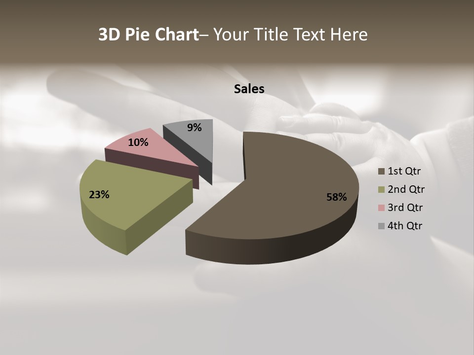 A Person Holding A Baby In Their Hands PowerPoint Template