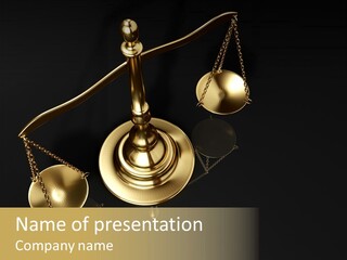 Judge Compare Valuable PowerPoint Template