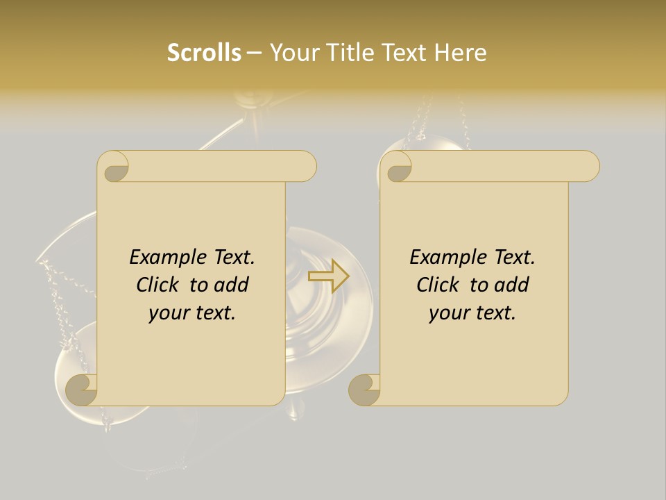 Judge Compare Valuable PowerPoint Template